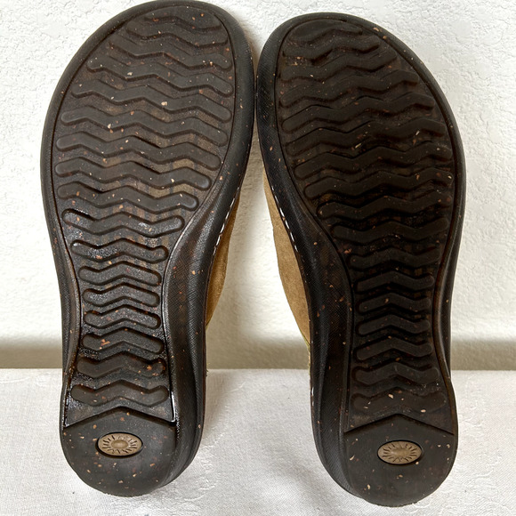 UGG leather clogs Women's Sz 8 Tasman Decorative stitching Boho Hippie Western - Picture 8 of 9